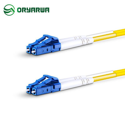 LC UPC ถึง LC UPC Duplex สายแพทช์โหมดเดียว OS2 LSZH PVC