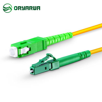 LC APC ถึง SC APC สายแพทช์โหมดเดียว Simplex Jumper