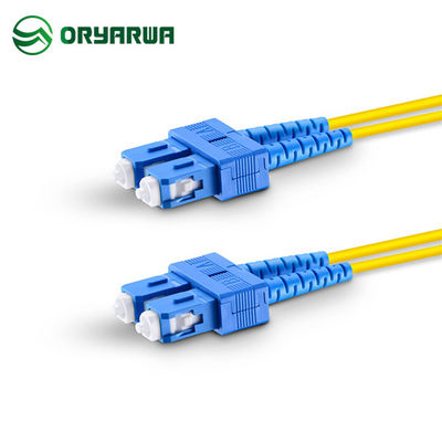 SC UPC ถึง SC UPC Duplex Single Mode Patch Cord 1M 2M 3M