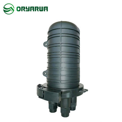 สายเคเบิลไฟเบอร์แกน 12/24/36/48 กล่องข้อต่อแนวตั้งปิดไฟเบอร์ออปติก IP68